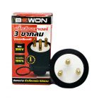 Bewon ปลั๊กหุ้มยาง ตัวผู้ 3 ขากลม บีวัน Socket Rubber Male 3P