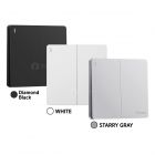 GONEO สวิตซ์ติดผนัง ทางเดียว 2ช่อง 3x3 โกนีโอ รุ่น Melody G12-K211