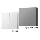 GONEO สวิตซ์ติดผนัง 2ช่อง 3x3 แบบลอย โกนีโอ รุ่น Melody Cube G59-K211