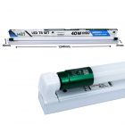 HIET ชุดรางขาสปริงพร้อมหลอด 40w ไฮ-เอท LED T8 TUBE SET แสงขาว