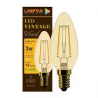 Lamptan หลอดไฟ จำปา วินเทจ แลมป์ตั้น LED Vintage Vivid 3W E14 2200K
