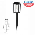 Philips โคมปักดิน ไฟทางเดิน โซล่าเซลล์ Essential SmartBright Solar Decorative รุ่น BGS015 LED/730 T5