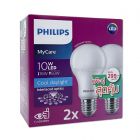 Philips หลอดไฟฟิลิปส์ LED Bulb MyCare 10W (แพ็คคู่) Value Pack