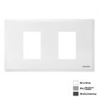 Siemens ฝา 2 ช่อง ซีเมนส์ ขนาด 120 mm 1+1 Module Cover Plate and Frame รุ่น Delta Relfa 120 Series 5UH2222-1PC