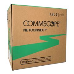 CommScope (AMP) Lan Cable สายแลน สายสัญญาณข้อมูล CAT6 23AWG UTP Cable AMP by Commscope CS31 สายสีฟ้า 305m/Box CBC007