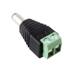 ขั้วต่อตัวผู้ DC Jack Socket  LED/CCTV  Male to Wire Connector