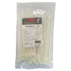 ProLock เคเบิ้ลไทร์ โปรล็อค Cable Tie White ความยาว 6 นิ้ว สีขาว