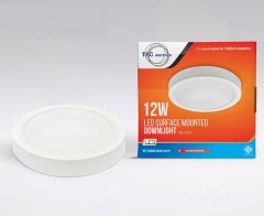TFC LED Panel Surface Mounted Round Downlight ดาวน์ไลท์ ทีเอฟซี กลม ชนิดติดลอย 12W