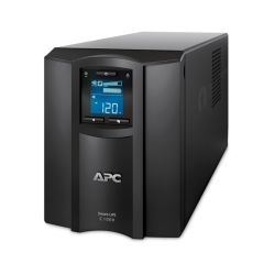 APC-Schneider เครื่องสำรองไฟ UPS (สามารถดูสถานะผ่านมือถือ) เอพีซี-ชไนเดอร์ APC Smart-UPS C 600W 1000VA รุ่น SMC1000IC 