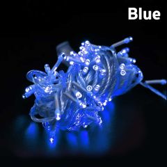 Lighting Plus ไฟกระพริบ LED ไฟประดับตกแต่ง Christmas LED String Light ชนิด 100 LEDs - แสงสีน้ำเงิน Blue