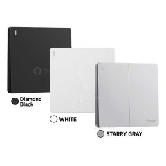 GONEO สวิตซ์ติดผนัง ทางเดียว 2ช่อง 3x3 โกนีโอ รุ่น Melody G12-K211