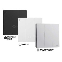 GONEO สวิตซ์ติดผนัง 3ช่อง 3x3 โกนีโอ รุ่น Melody G12-K311