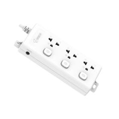 GONEO รางปลั๊กไฟ 3ช่อง 3สวิตซ์ สายไฟยาว3เมตร โกนีโอ 3Outlet Power Connector, 3Switch รุ่น TA3030-30