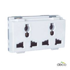 HACO เต้ารับสากลคู่ มีกราวด์ ฮาโก้ International Socket W8318D