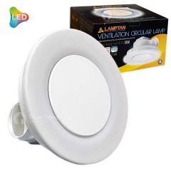 Lamptan พัดลมดูดอากาศพร้อมโคมไฟ 2in1โคมหลอดนีออนกลม 32W พร้อมพัดลมดูดอากาศ แลมป์ตั้น Ventilation Circular Lamp รุ่นโพรงกระรอก32W 