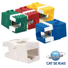 Link เต้ารับสายแลน แบบ RJ45 ตัวเมีย (Female) ลิ้งค์ CAT 5E RJ45 Modular JACK, Original US-1005