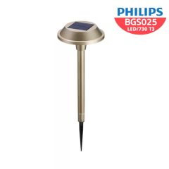 Philips โคมปักดิน ไฟทางเดิน โคมไฟโซล่าเซลล์ Essential SmartBright Solar Decorative รุ่น BGS025 LED/730 T3 Solar pathway IN
