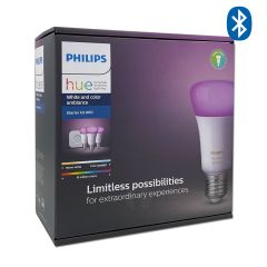 Philips Hue Starter Kit with Bluetooth ชุดเริ่มต้น ฟิลิปส์ฮิว หลอดไฟอัจฉริยะ 3 หลอด พร้อม Philips Hue Bridge