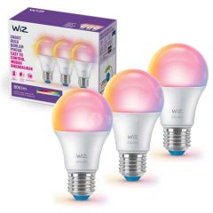 Wiz by Philips หลอดไฟอัจฉริยะ ปรับสีได้ 16 ล้านสี ฟิลิปส์ วิช LED Bulb Colors/Tunable White 9W A60