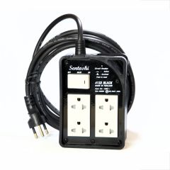 Sentoshi ขั้วกระเบื้องหุ้มยาง พร้อมสายสำเร็จรูป กันฝน ซันโตชิ VKF 2x0.5 sq.mm. with socket and plug ความยาว 3 เมตร