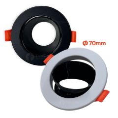 โคมดาวไลท์ โคมไฟฝังฝ้า รีเฟรคเงิน ปรับหน้าได้ MR16 รุ่น Space Edition / SL NEBULA-0-ECHR สีขาว