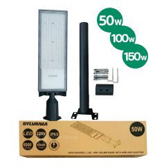 Sylvania โคมไฟถนน พร้อมขา 50W 100W ซิลวาเนีย NOVA TRANSFORM LED With Arm and Bracket