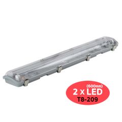TFC โคมไฟ กันน้ำกันฝุ่น ทีเอฟซี  T8-209 Waterproof Luminaire T8 2xLED 600mm