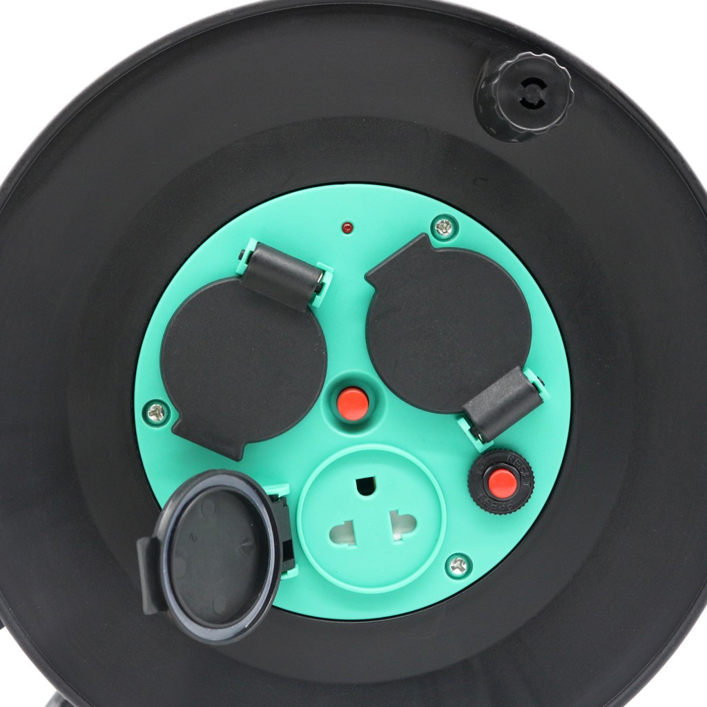 Vox Nova Series ล้อเก็บสายไฟ ปลั๊กพ่วง VCT 3x1.5 ยาว 20 เมตร ว๊อกซ์ Cable Reel HQ-20 (20 เมตร) 