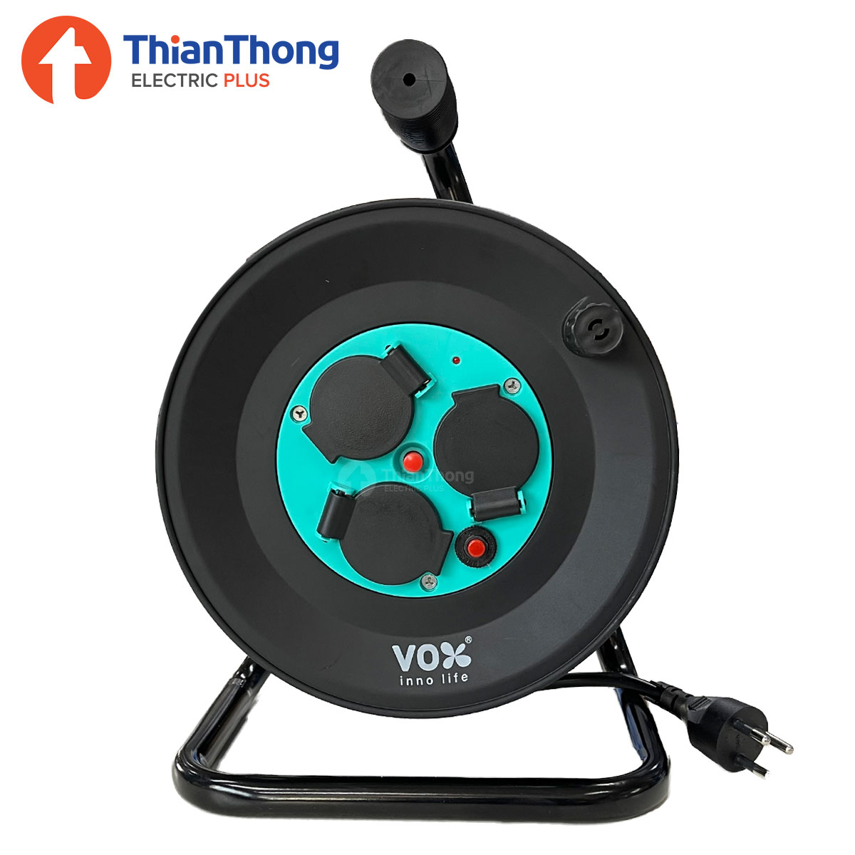 Vox Nova Series ล้อเก็บสายไฟ ปลั๊กพ่วง VCT 3x1.5 ยาว 20 เมตร ว๊อกซ์ Cable Reel HQ-20 (20 เมตร) 