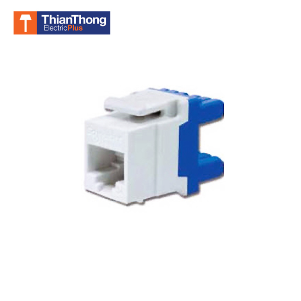 Schneider เต้ารับคอมพิวเตอร์ ชไนเดอร์ CAT 5E KEYST, Modular Jack ACTRJSM5ENSUWE Concept Series