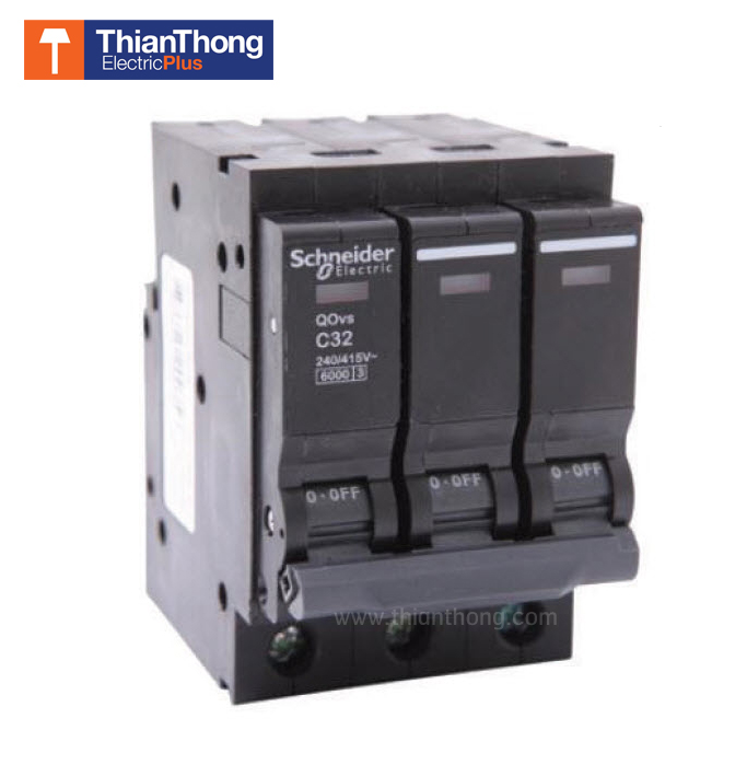 Schneider ลูกย่อย QOvs ชไนเดอร์ 3 Pole 10A / 16A / 20A / 25A / 32A - 10kA