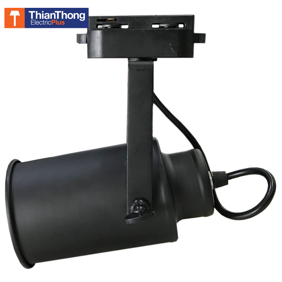 โคมไฟติดราง STW Track Light E27 ทรงกระบอก สีดำ Cylinder Track Light Head Black