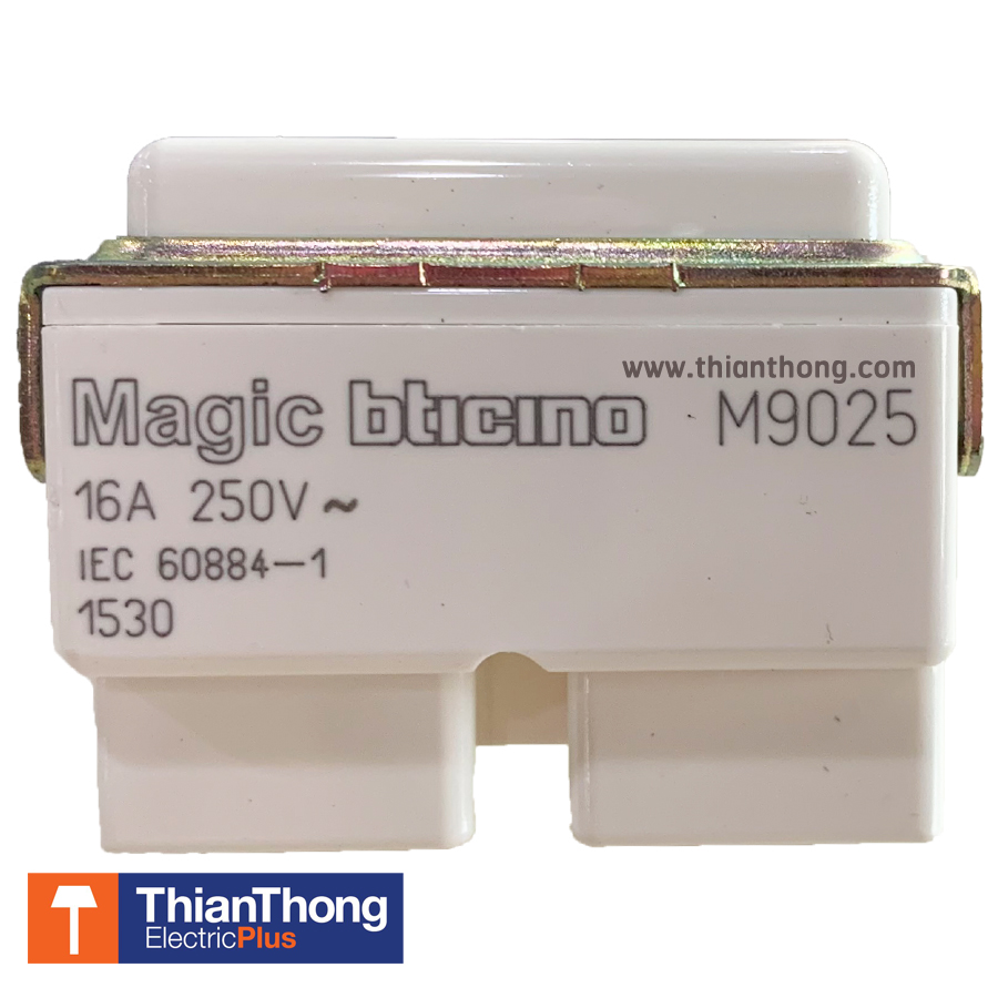 Bticino ปลั๊ก เต้ารับ บิทิชิโน 1 โมดูล 1P 1 Way Socket Magic Advance M9025 เมจิก แอดวานซ์