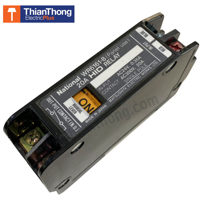 National (Panasonic) รีเลย์ เนชั่นแนล พานาโซนิค HID Relay WR6161-8 20A National (Panasonic) รีเลย์ เนชั่นแนล พานาโซนิค HID Relay WR6161-8 20A