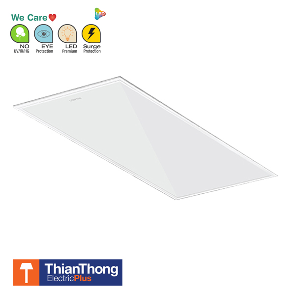 โคมไฟแลมป์ตัน LED Panel Light Lamptan ติดเพดาน ขนาด 60&times;120 50W - รุ่นสลิม บางพิเศษ