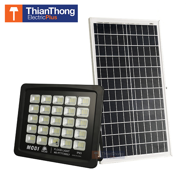 Modi สปอร์ตไลท์ โซล่าเซลล์ โมดิ Flood Light Solar Cell 300W Daylight MD-PT77300LY Modi สปอร์ตไลท์ โซล่าเซลล์ โมดิ Flood Light Solar Cell 300W Daylight MD-PT77300LY