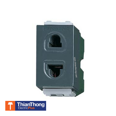 Panasonic ปลั๊กฝังเดียว สีเทาดำ WEG10919H พานาโซนิต Metallic Gray Full-Color Wide Series