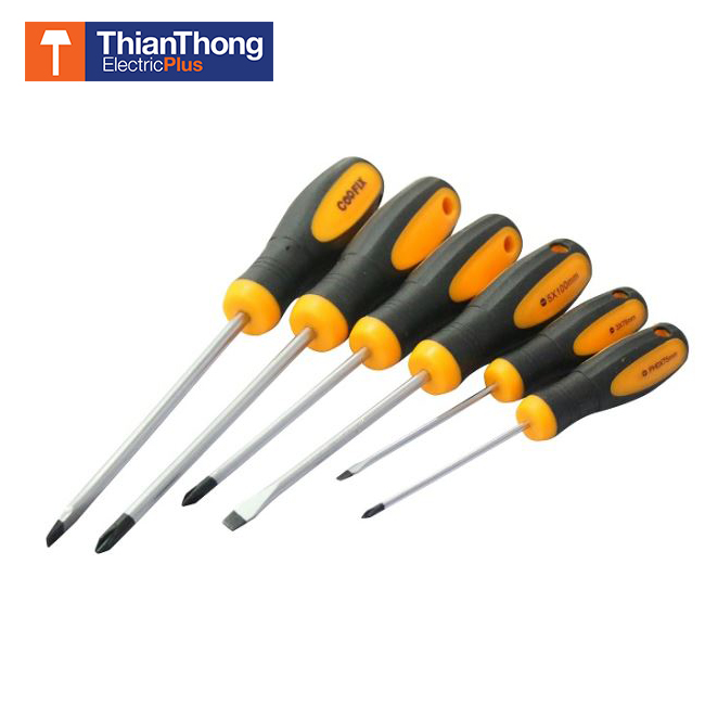 CooFix ไขควงชุด แบน/แฉก 6 ตัว คูลฟิกซ์ 6PC Screwdriver Set