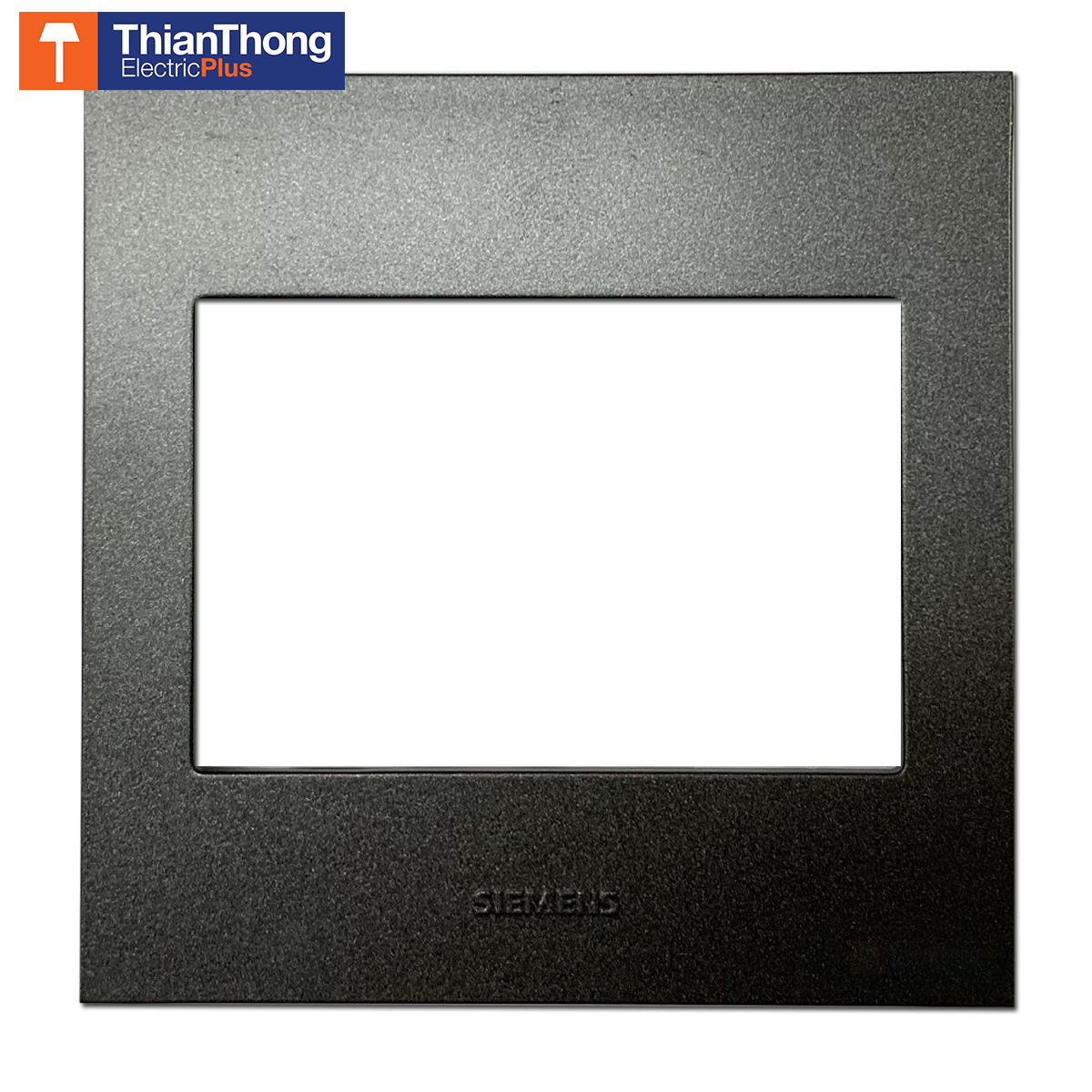 Siemens ฝา 3 ช่องสีดำ รุ่นแวเลียร์ ซีเมนส์ 3M Cover Plate 5TG0-511-3NC04 - DELTA Valere Black Siemens ฝา 3 ช่องสีดำ รุ่นแวเลียร์ ซีเมนส์ 3M Cover Plate 5TG0-511-3NC04 - DELTA Valere Black