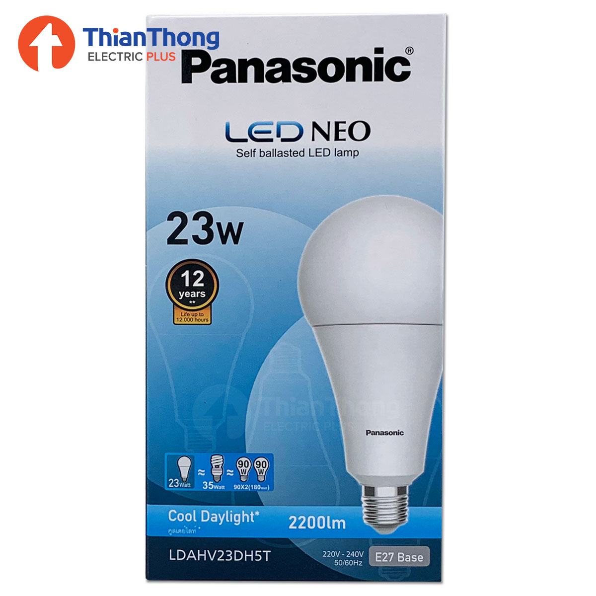 Panasonic หลอดไฟ พานาโซนิค LED Bulb Neo E27 23W Daylight LDAHV23DH5T