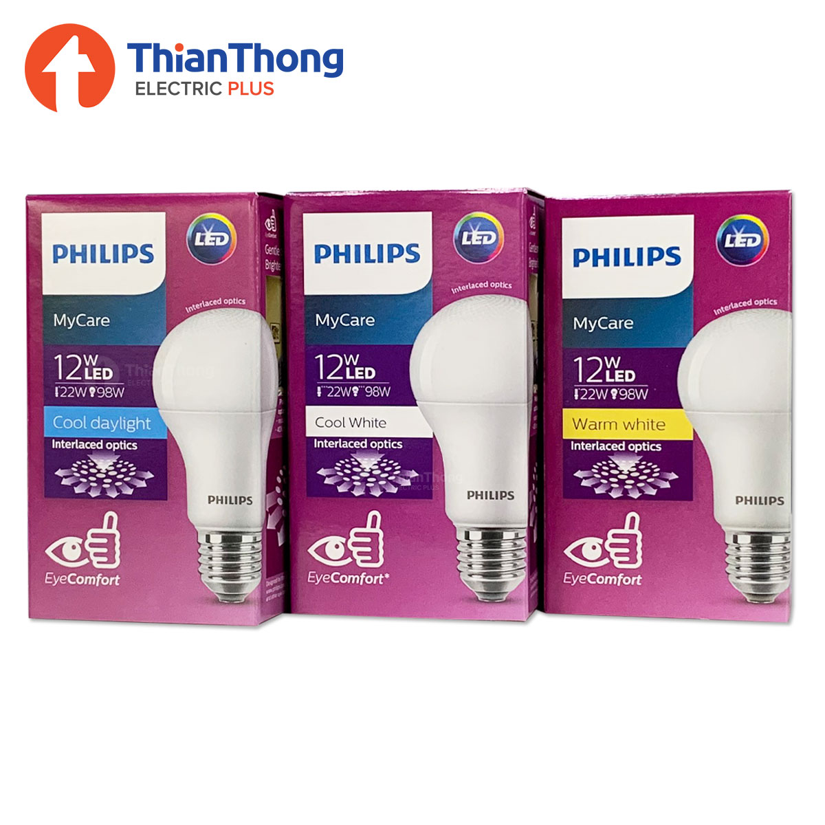Philips หลอดไฟ ฟิลิปส์ LED Bulb MyCare 12W E27