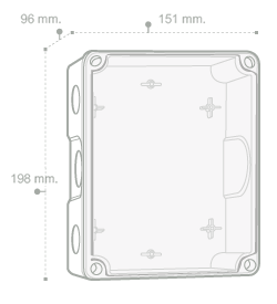 Nano กล่องกันน้ำพลาสติก ฝาใส นาโน Junction Water Proof Box NANO-205C