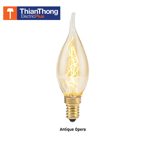 EVE Antique Opera 22W หลอดไฟไส้ อีฟ หลอดอินแคนเดสเซนต์ (incandescent) ทรงโอเปล่า EVE Antique Opera 22W หลอดไฟไส้ อีฟ หลอดอินแคนเดสเซนต์ (incandescent) ทรงโอเปล่า