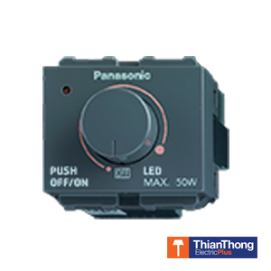 Panasonic สวิทซ์หรี่ไฟ พานาโซนิค LED Dimmer Switch 50W WEG57912H Gray Color Full-Color Wide Series
