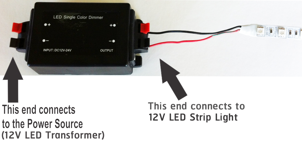 Wireless Remote LED Light Single Color RF Dimmer Controller DC 12-24V 8A Wireless Remote LED Light Single Color RF Dimmer Controller DC 12-24V 8A
