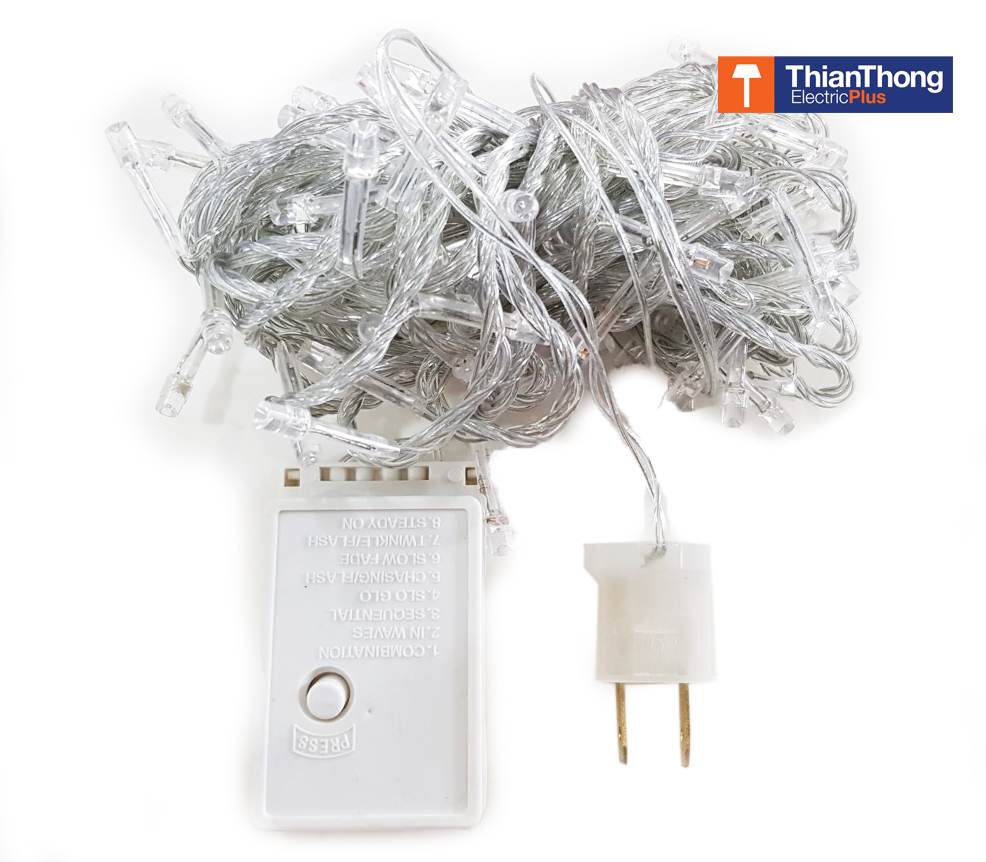 Lighting Plus ไฟกระพริบ LED ไฟประดับตกแต่ง Christmas LED String Light - แสงขาว
